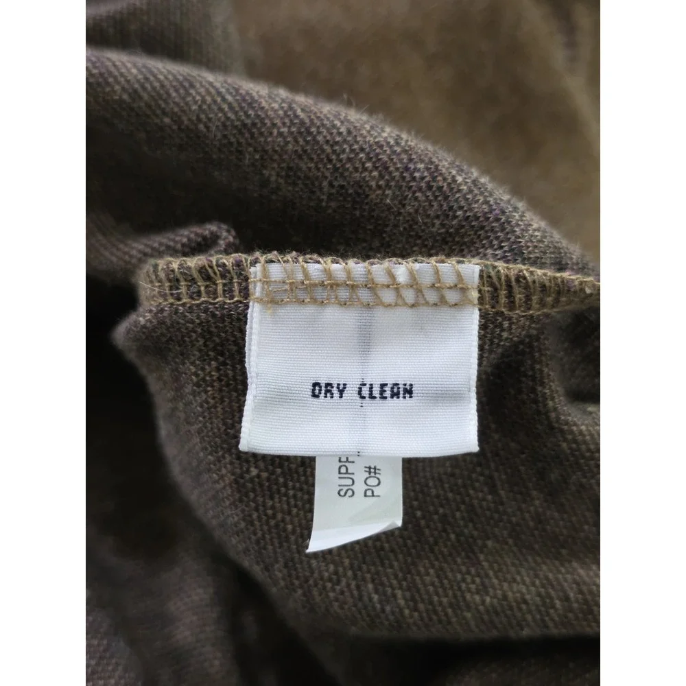 Polo Ralph Lauren Vintage Men's Quarter-Zip Cotton Brown Sweater Size L